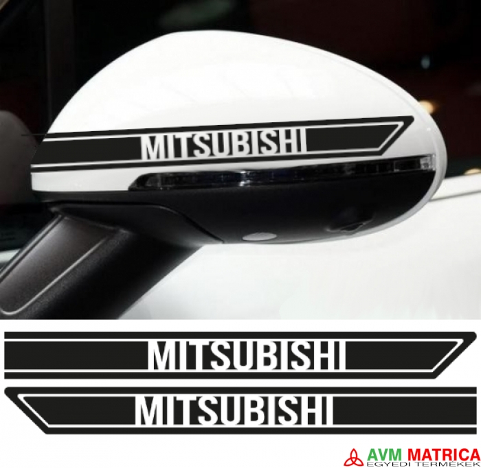 Mitsubishi visszapillantó dekorcsík matrica 6
