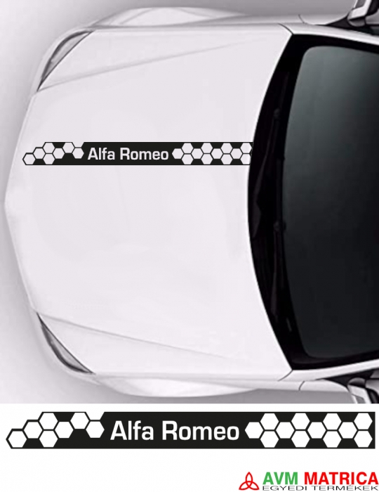 Alfa Romeo motorháztető matrica 3