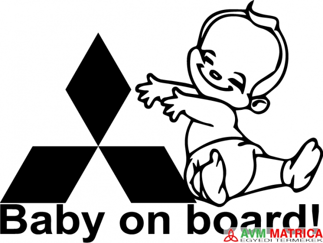 Mitsubishi baby on board autómatrica