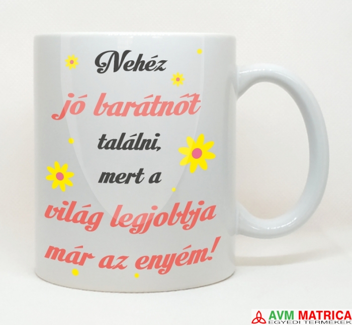 Nehéz jó barátnőt találni bögre