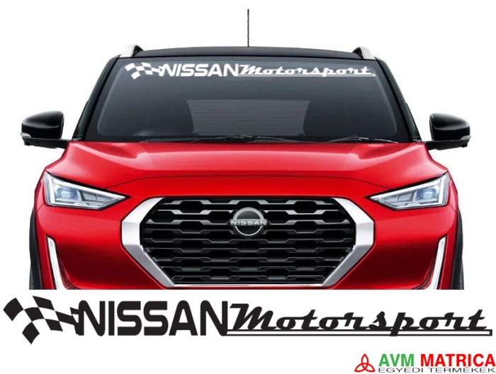 Nissan motorsport szélvédőmatrica