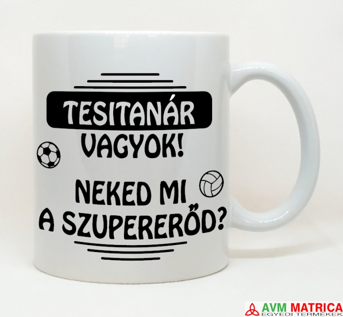 Tesitanár vagyok bögre