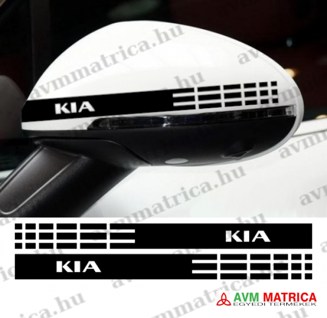 KIA visszapillantó dekorcsík matrica 2