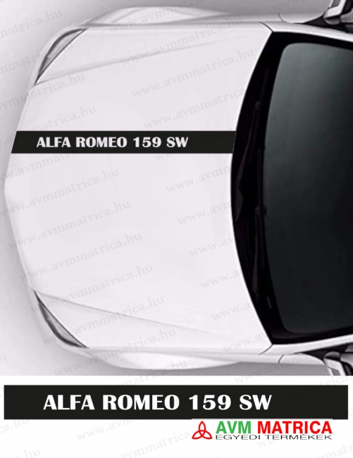 Alfa Romeo motorháztető matrica - 159 SW