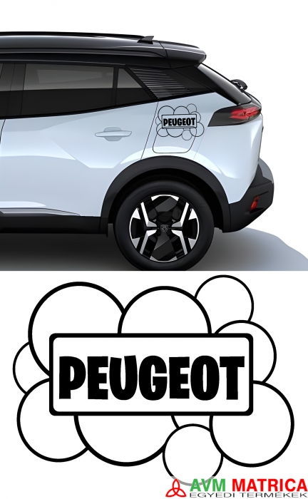 Peugeot buborék matrica