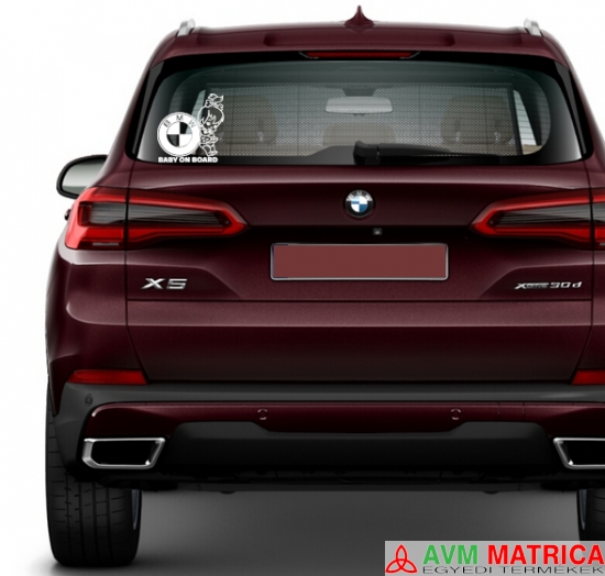 BMW baby on board - csajos autómatrica