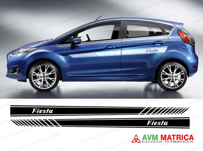 Ford oldalcsík - Fiesta elkeskenyedő véggel matrica