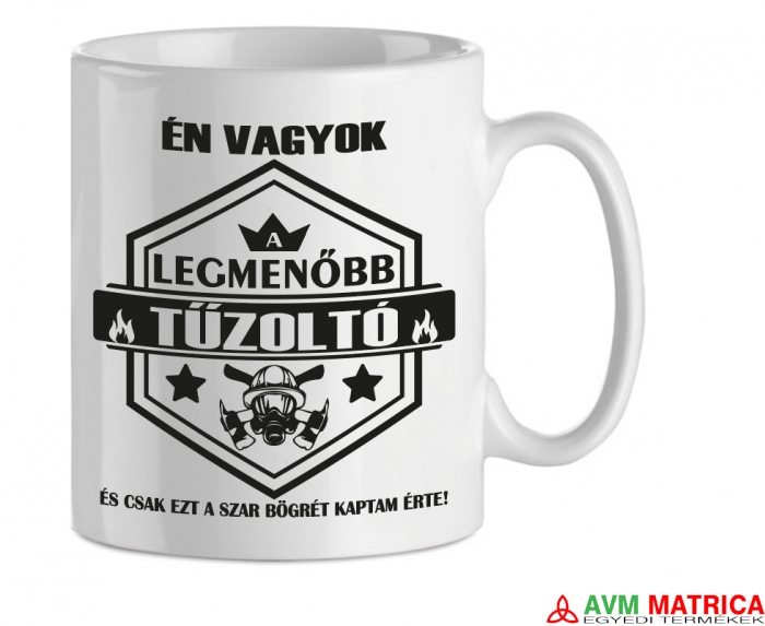 Én vagyok a legmenőbb tűzoltó! bögre