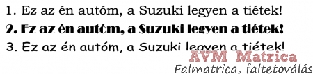 Ez az én autóm, a Suzuki legyen a tiétek! autó matrica