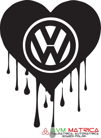 Volkswagen szív splash autómatrica