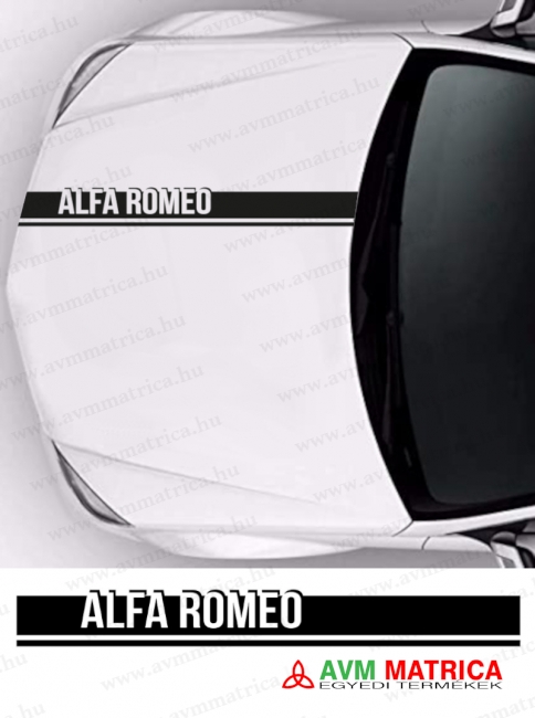 Alfa Romeo autómatrica motorháztetőre