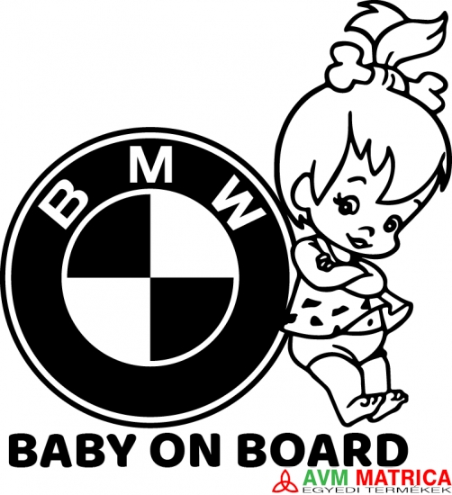 BMW baby on board - csajos autómatrica