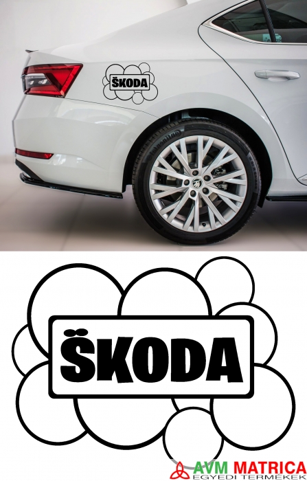 Skoda buborék matrica