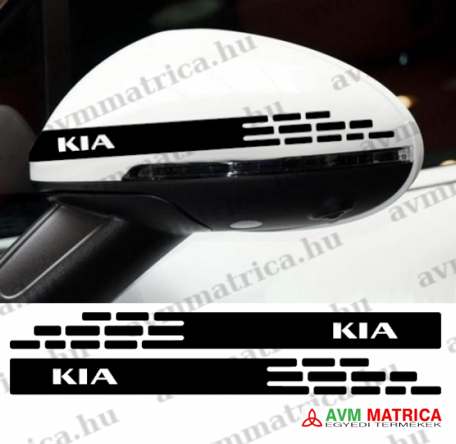 KIA visszapillantó dekorcsík matrica 3 KIA visszapillantó dekorcsík matrica 3