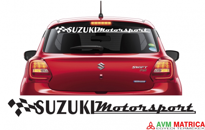 Suzuki motorsport szélvédőmatrica