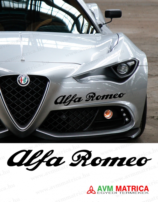 Alfa Romeo felirat autómatrica
