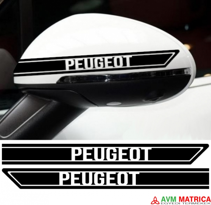 Peugeot visszapillantó dekorcsík 6 matrica