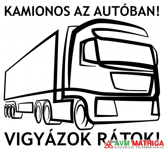 Kamionos az autóban autómatrica Kamionos az autóban autómatrica