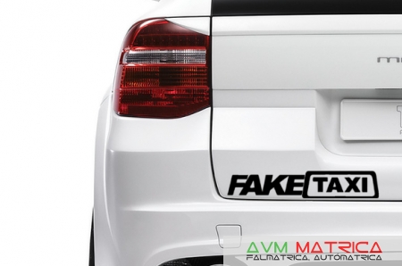 FAKE TAXI - autó matrica