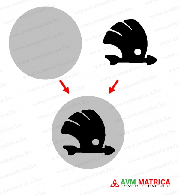 Skoda felni közép matrica