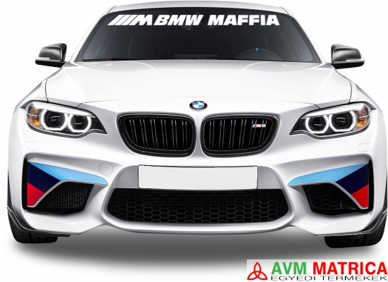 M BMW maffia szélvédőmatrica