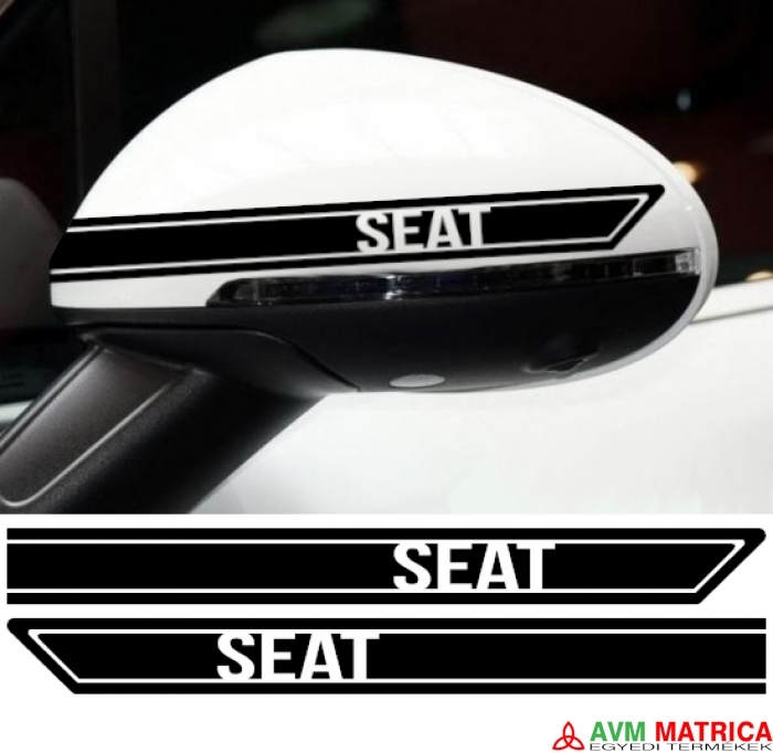 Seat visszapillantó dekorcsík 6 matrica