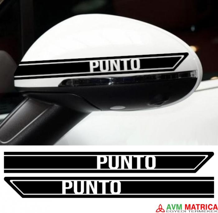 PUNTO visszapillantó dekorcsík matrica 6