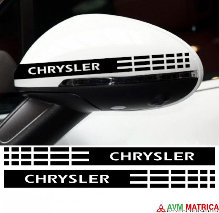 Chrysler visszapillantó dekorcsík matrica 2