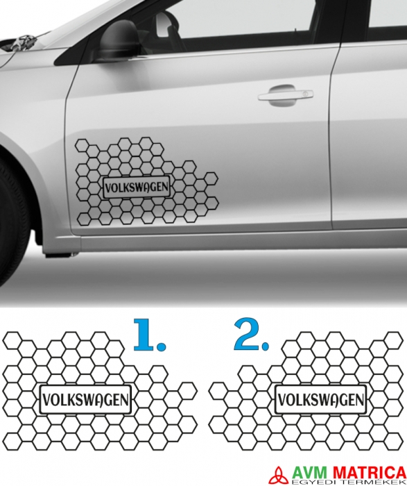Volkswagen méhsejt rács matrica Volkswagen méhsejt rács matrica