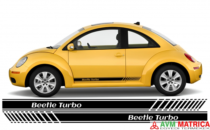VW Beetle Turbo oldalcsík matrica