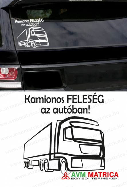 Kamionos feleség autómatrica