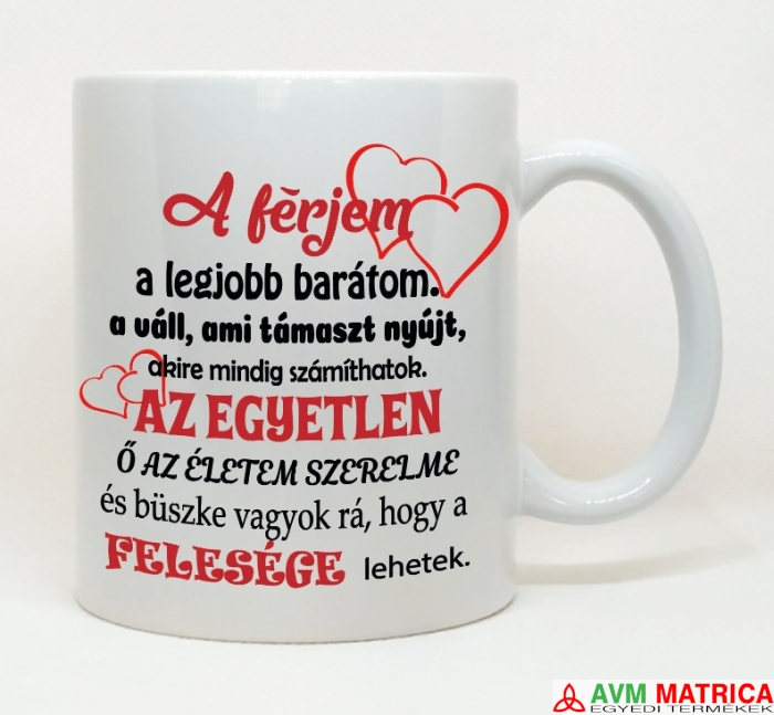 A férjem a legjobb barátom bögre