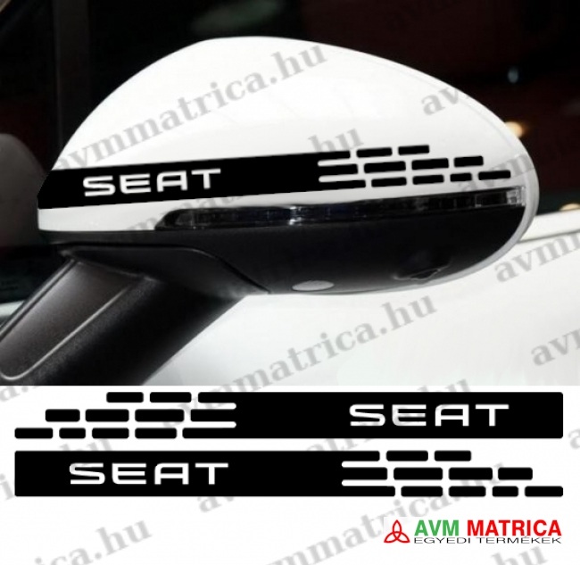Seat visszapillantó dekorcsík 3 matrica