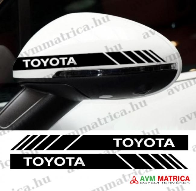 TOYOTA visszapillantó dekorcsík matrica 1
