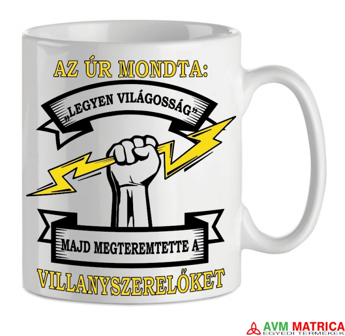 Az Úr mondta - villanyszerelők bögre