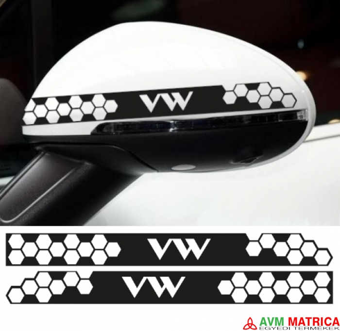 VW visszapillantó dekorcsík matrica 5 VW visszapillantó dekorcsík matrica 5