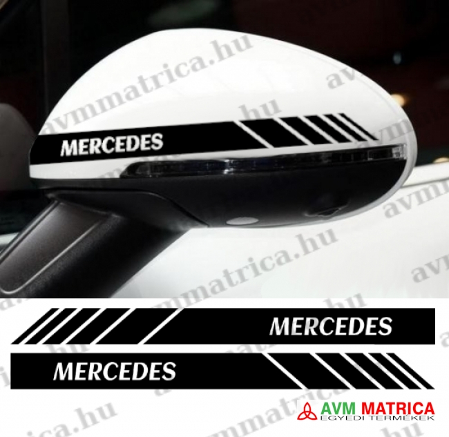 Mercedes visszapillantó dekorcsík 1 matrica Mercedes visszapillantó dekorcsík 1 matrica