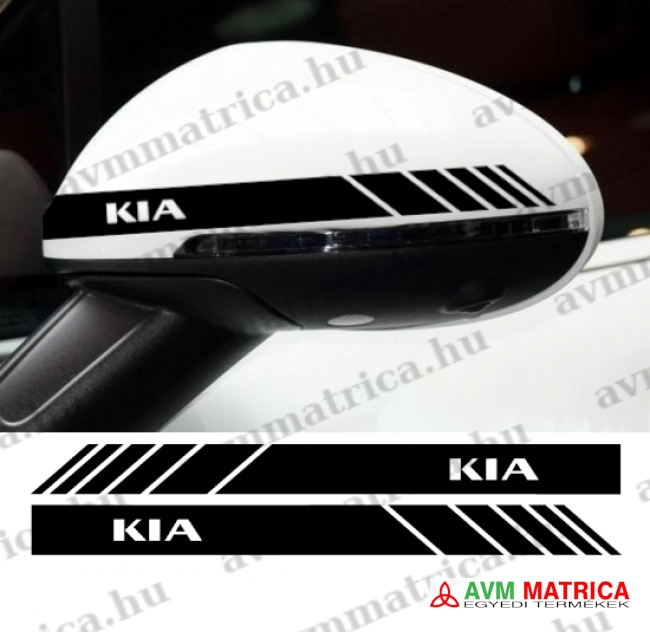 KIA visszapillantó dekorcsík matrica 1