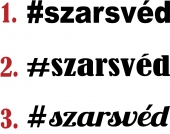 #szarsvéd autómatrica