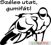 Széles utat, gumifát autómatrica Széles utat, gumifát autómatrica