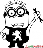Peugeot szerelő minion autómatrica