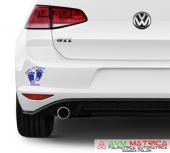 Volkswagen baby on board lábnyom autómatrica Volkswagen baby on board lábnyom autómatrica