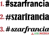 #szarfrancia autómatrica