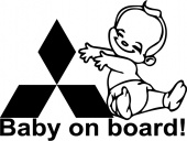 Mitsubishi baby on board autómatrica