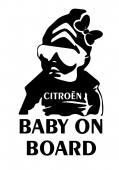 Citroen baby on board 2 matrica - csajos Citroen baby on board 2 matrica - csajos