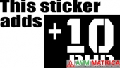 This sticker adds ... autómatrica This sticker adds ... autómatrica
