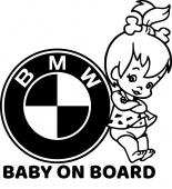 BMW baby on board - csajos autómatrica