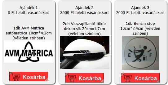 Ajándék matricák